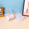 Plastic Powder Puff Storage Box Small Cosmetics Storage Case Square Storage Box  Swab