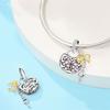 Charming Lucky Charm Key Heart Lock Beaded Bracelet Accessory