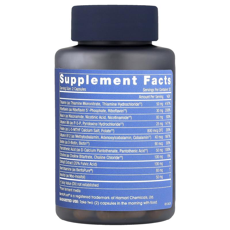 Longevity B-Complex, 60 Capsules