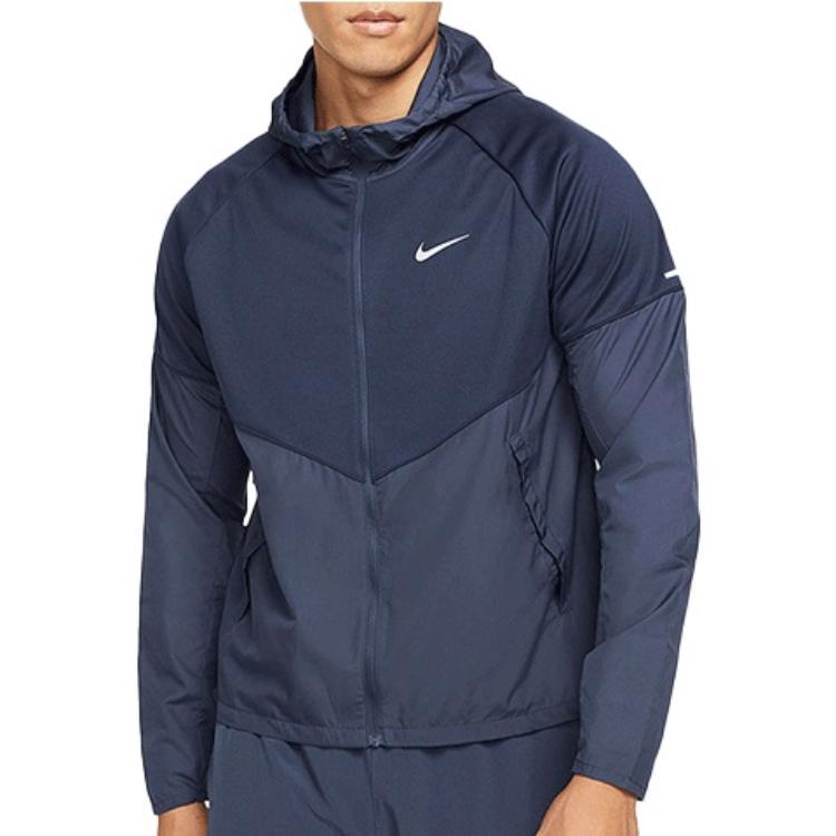 Nike Куртка мужская Therma-Fit Repel Miler Jacket темно-синяя DH6682-475