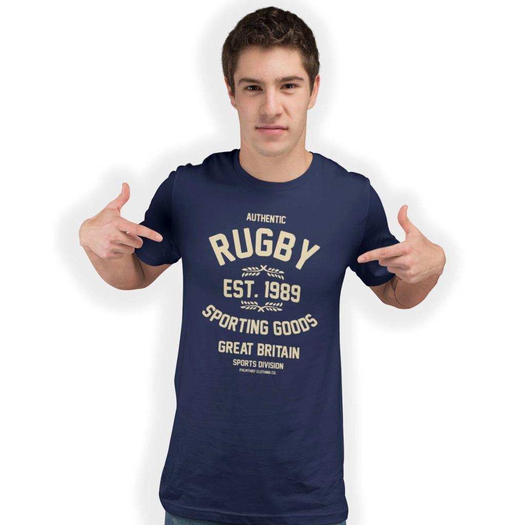 Authentic Rugby Hand Printed T-Shirt Birthday Gift