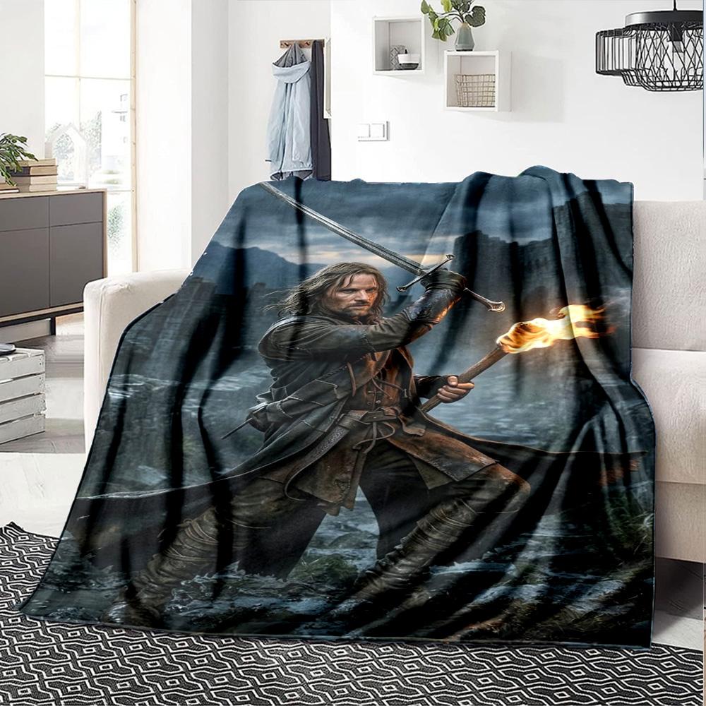 Lord Rings Blanket Durable Comfort Perfect for Livingroom Office Chair Couch Four Seasons Multipurpose Modern