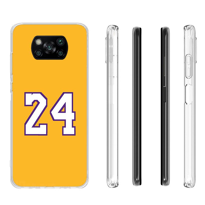 Basketball 23 24 8 Number Phnoe Case for Xiaomi Poco X5 X6 X7 Pro X4 Gt F7 Ultra M8 M7 Redmi 15C 15 13C 13 12C 12 Unique Cover C