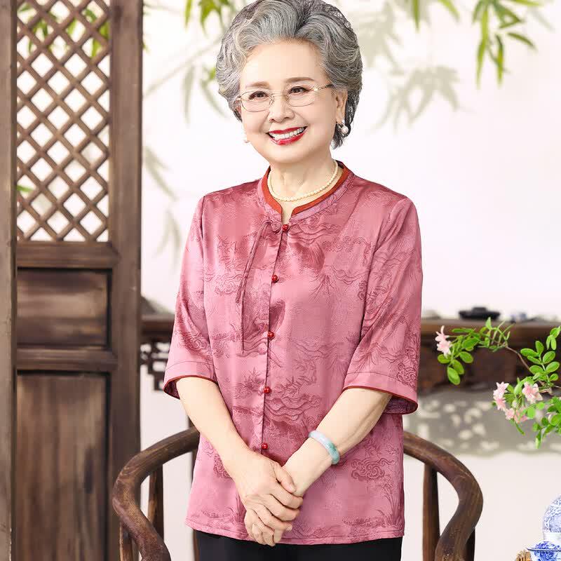 Women's New Chinese Style Loose Fit Summer Shirt