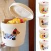 Пылезащитная плетеная корзина для хранения большой вместимости, корзина для организации дома, корзина для хранения с крышкой