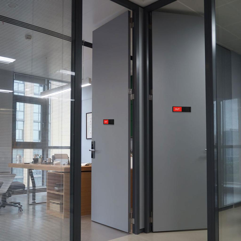 Знак входа/выхода на дверь офиса Знак входа/выхода на дверь Магнитный слайдер Знак на дверь для школы Дома отеля Больницы Конференц-зал