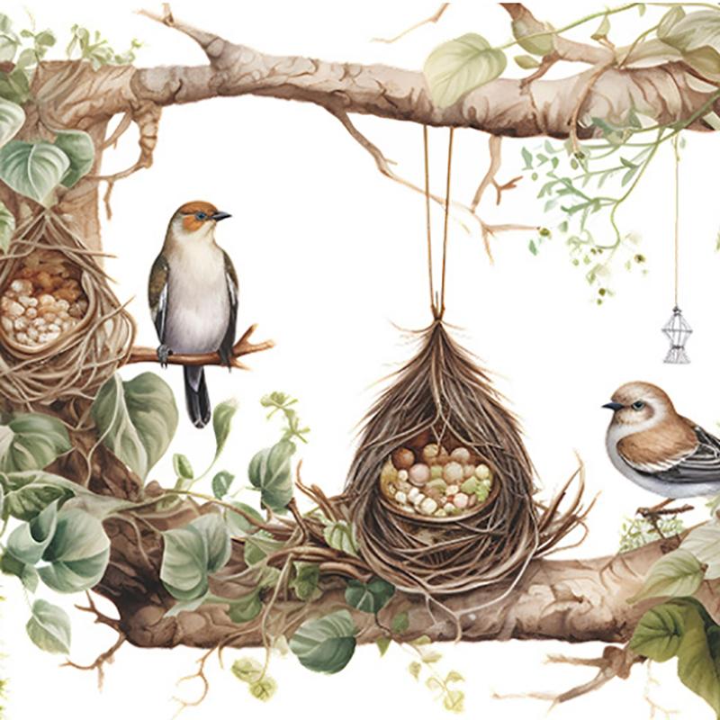 Прекрасные наклейки на стену в виде веток дерева и птичьего гнезда для гостиной, спальни, семейного фона, декоративные наклейки, обои