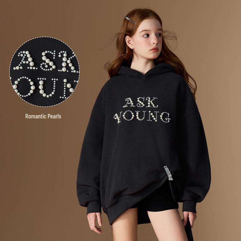 Толстовка с капюшоном из плотного флиса для девочек ASK JUNIOR