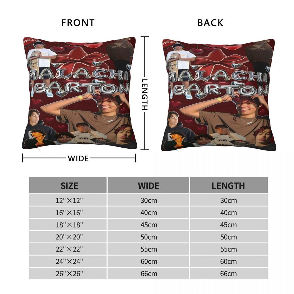 Malachi Barton Printed Pillowcase Cushion Cover Throw Pillow Cover Soft And Sweet Sofa Decor Square Multiple Sizes