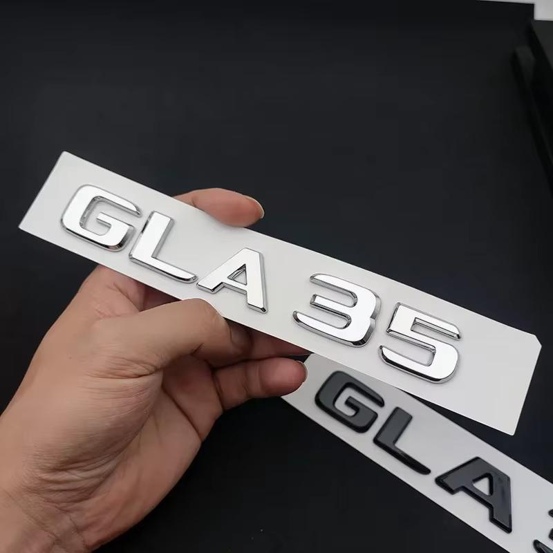 3D ABS Car Rear Trunk Badge Letters GLA 35 45 45S Turbo 4matic Emblem Logo For Mercedes GLA35 GLA45 GLA45S AMG X156 Accessories