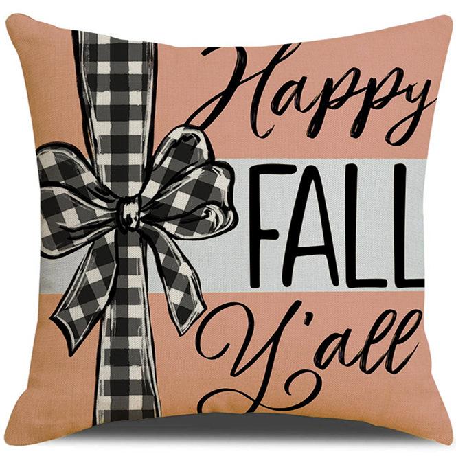 Новая осенняя наволочка с растениями и цветами, наволочка для подушки на День благодарения, для дома, дивана, льна