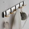 Coat Rack Wall Mount - Modern, Metal Wall Coat Rack Sturdy Wall Hook Rack Rail for Hanging Coat, Jacket, Clothes, Hat