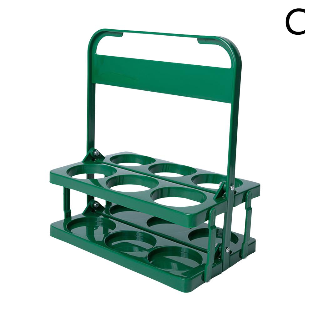 Portable Foldable Plastic Beer Rack Durable Cup Organizer Wine Rack Beer Bottle Holder Beverage Basket Reusable Cocktail Rack