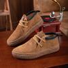 Мужские ботинки Мартин в британском стиле, кожаные ботинки с тиснением, ретро, универсальные, для улицы, из вельвета, повседневные, модные, зимние ботинки с высоким голенищем