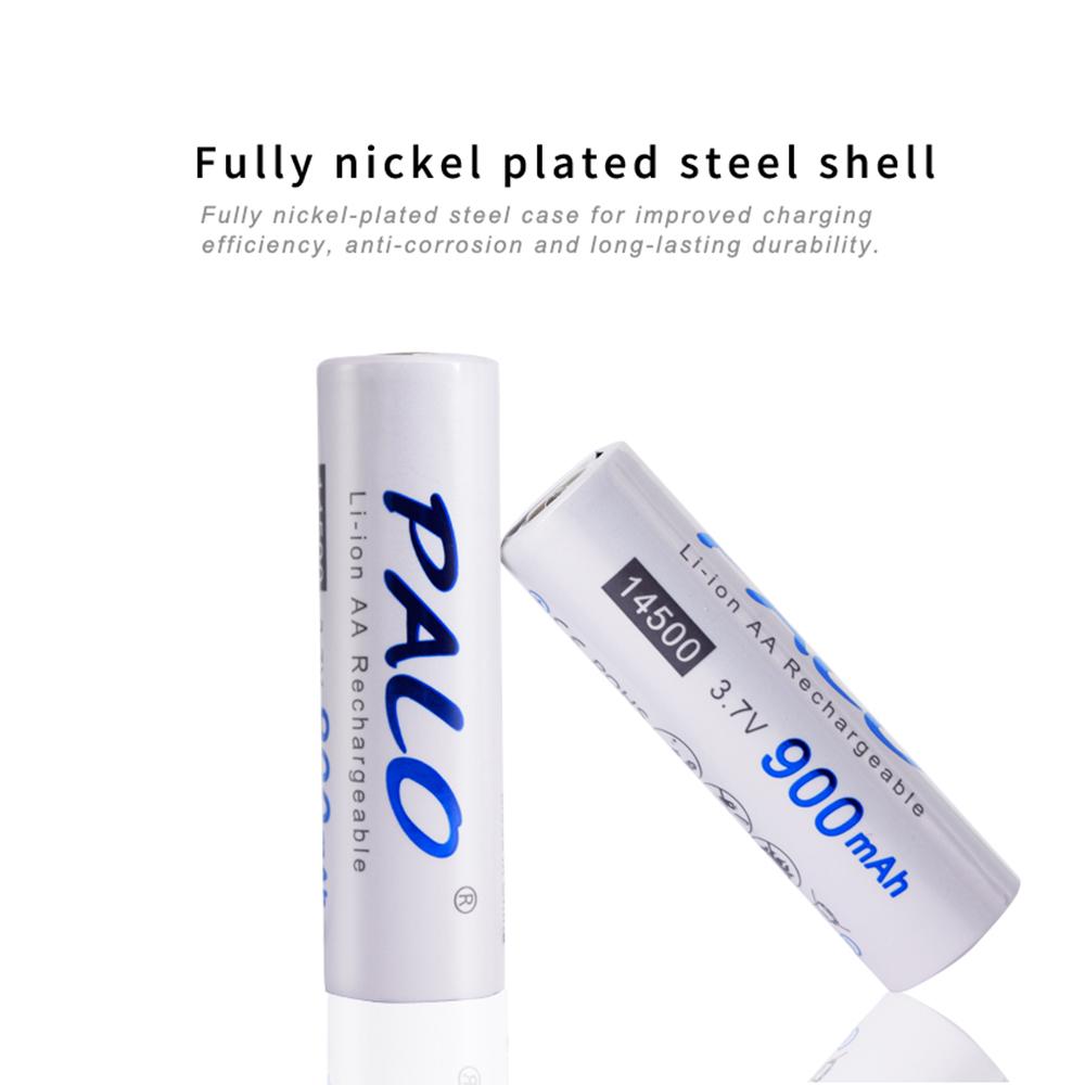 PALO 28 шт. 900 мА 3,7 В литий-ионная аккумуляторная батарея 14500 батарея AA