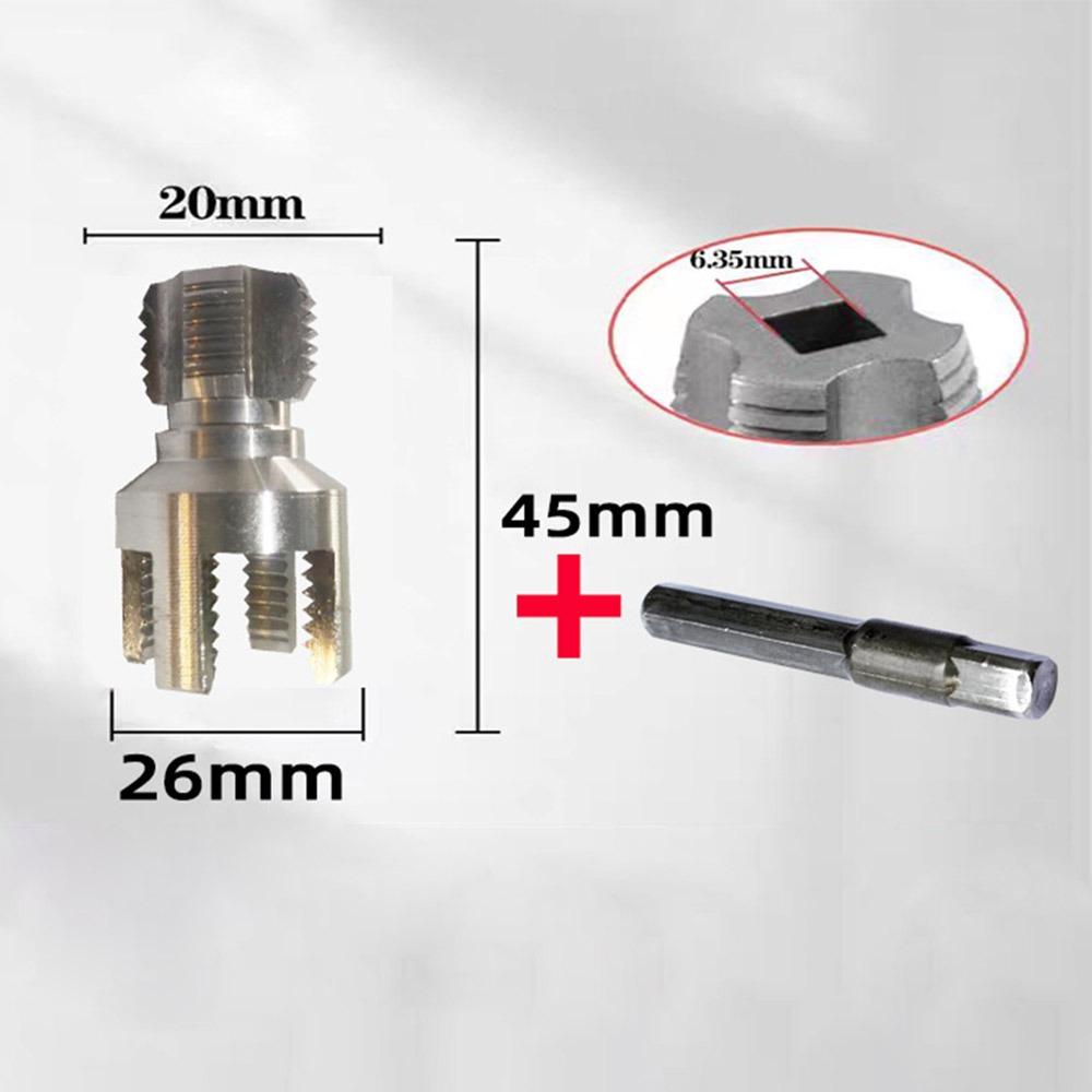 4/6 Points Pvc Pipe Threader Kit Internal/External Thread Fast Thread Tap PPR Water Pipe Opener Tap Waterpipe Tapping Tool