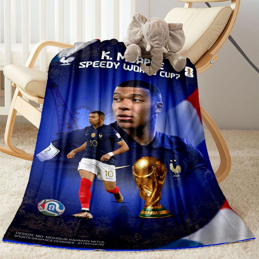 Mbappe 23 Blanket Durable Comfort Suitable for Office Couch Sofa Four Seasons Multipurpose Stylish Decor Gifts For Family Or Friends