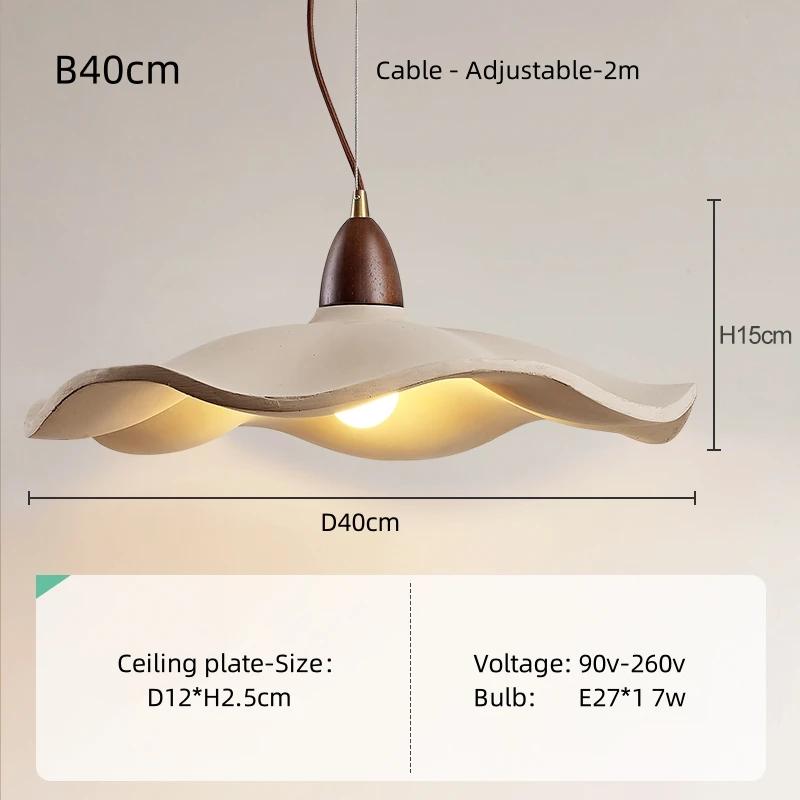 Спальня домашний ресторан светодиодный подвесной светильник в скандинавском стиле креативный кремовый стиль современное искусство средневековое освещение прикроватная лампа Wabi Sabi