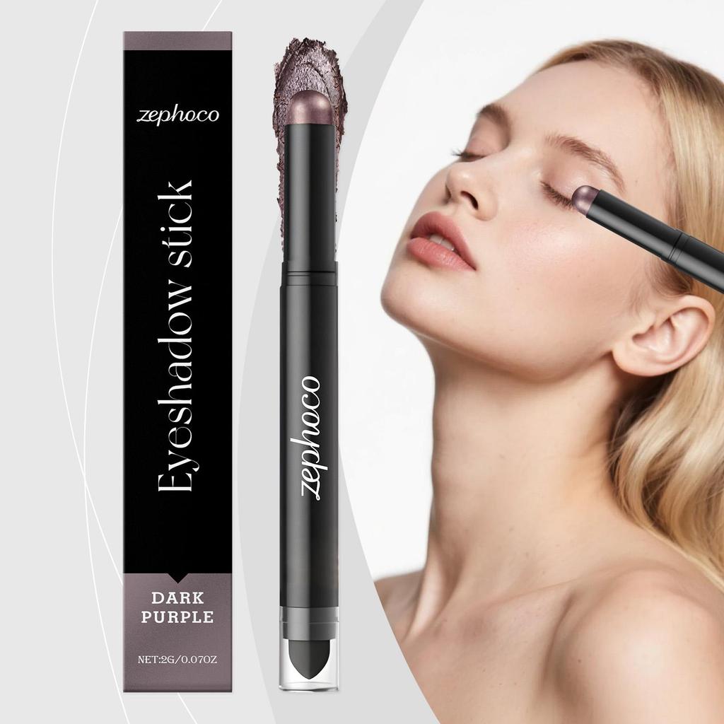 Zephoco Тени-карандаш для век Розовое золото/Карамель/Глубокий пурпурный/Персиково-розовый/Розовый/Нюдовый, Стойкие, Насыщенные цветом, Не размазываются, Водостойкий карандаш для век