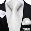 Мужской модный галстук сплошной цвет свадебный галстук шелковый галстук носовой платок запонки для бизнеса Dibangu