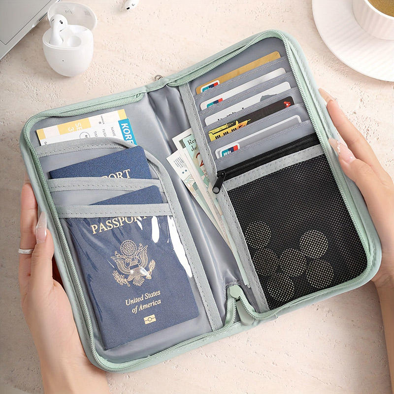 Модный портативный кошелек для карт большой вместимости, ручная дорожная сумка на молнии, оптовая сумка для посадочного талона/паспорта, многофункциональная маленькая сумка для кредитных карт