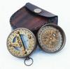 Nautical Donald London Compass Antique Vintage Sundial Compass With Leather Case