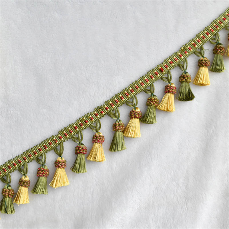 1 метр занавески украшение дома кисточка ремесло красочная бахрома отделка кружевная лента обивка