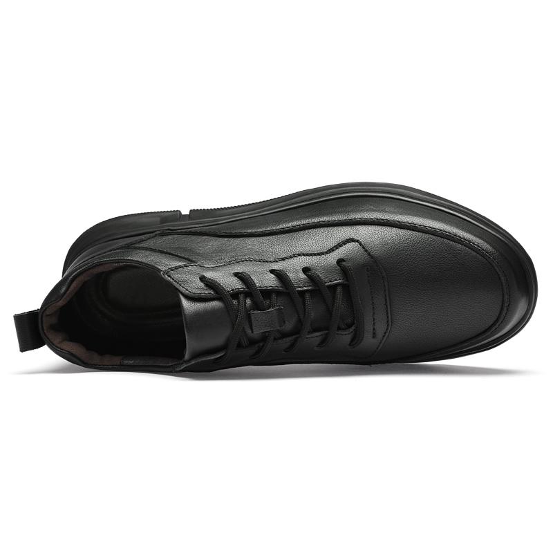 Spring Genuine Leather Men's Shoes Fashion Casual Sneakers Wild Mens Flat Shoes Non-slip Board Shoe