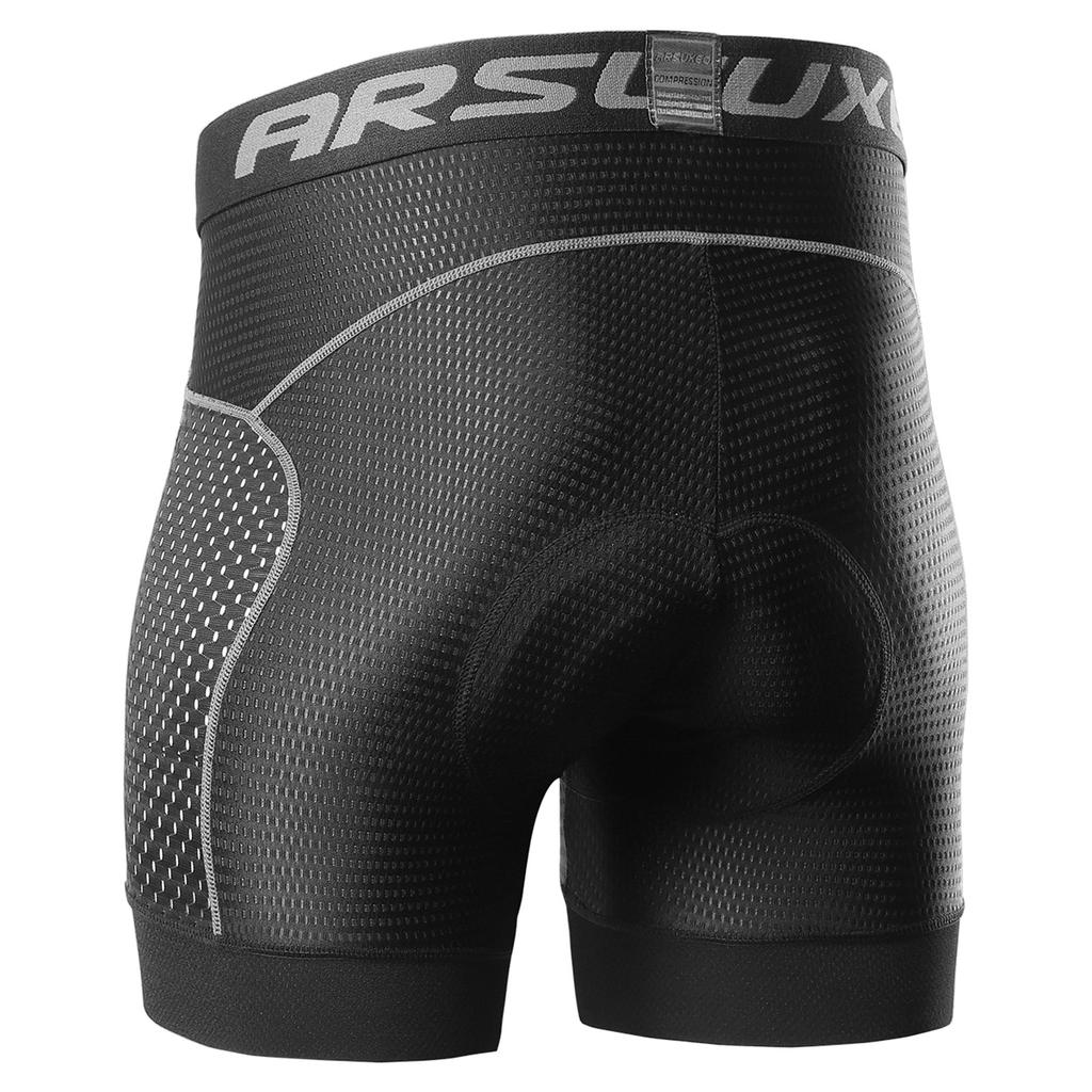 Arsuxeo Мужские шорты для велоспорта 5D с гелевой подкладкой Быстросохнущие шорты для езды на велосипеде MTB
