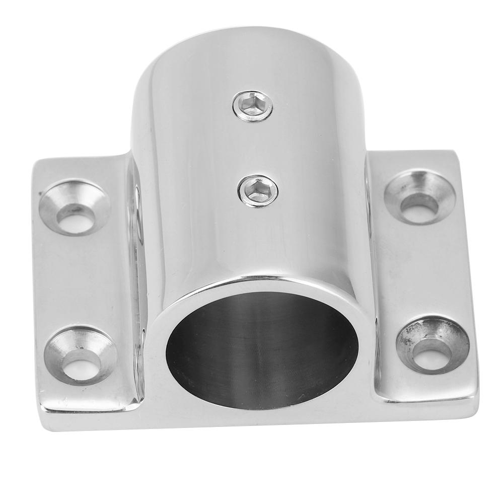 316 Stainless Steel Marine Arm Rest Accessory Rectangle 90 Degrees Tube Base Mount Hardware
