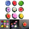 6Pcs Artificial Floating Pond Plant Decorations for Garden Pond Artificial Floating Lotus Flower with Water Lily Pad