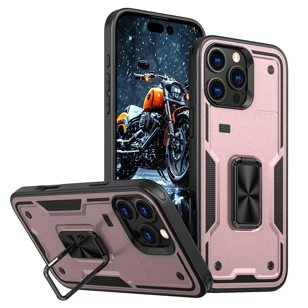Magnetic Holder Stand Cover For Redmi Note 14 13 12 14C 13C 12C 13R Xiaomi 14T POCO M6 X6 Pro 4G 5G Shockproof Armor Phone Case