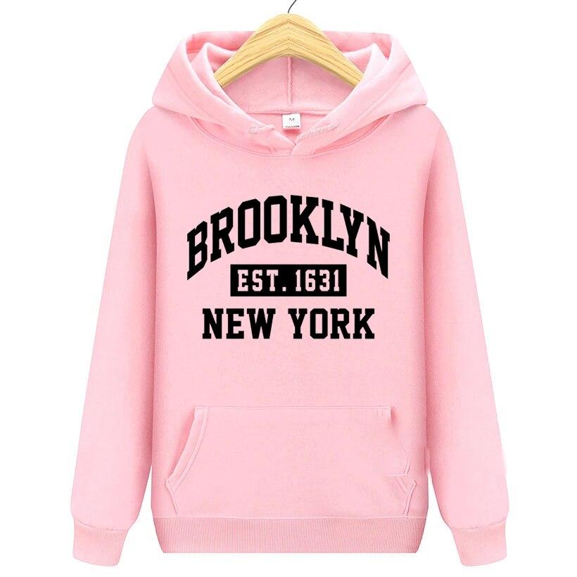 Brooklyn Letter Print Hoodie Unisex Fashion Coat Brooklyn Hoodies Child Tracksuit Kid Hip Hop Girl Hoodie Women Sweatshirt New York