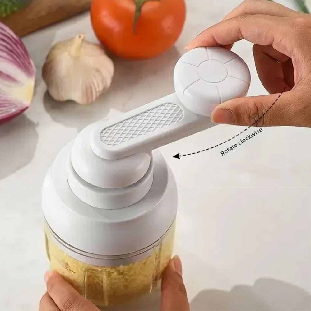 Multifunctional Vegetable Mincer 250ML Capacity Garlic Crusher Garlic Paste Maker Small Household