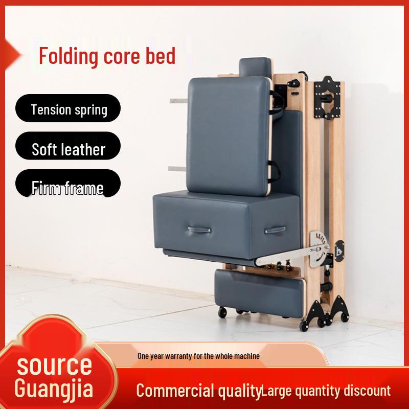 Maple Wood Multi-functional Folding Pilates Core Bed for Yoga Studios