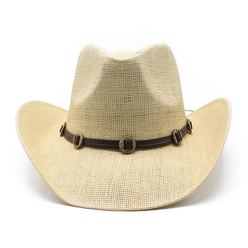 Повседневная Широкополая Джазовая Соломенная Шляпа Ручной Работы в Этническом Стиле, Мужская и Женская Уличная Шляпа от Солнца и Тень