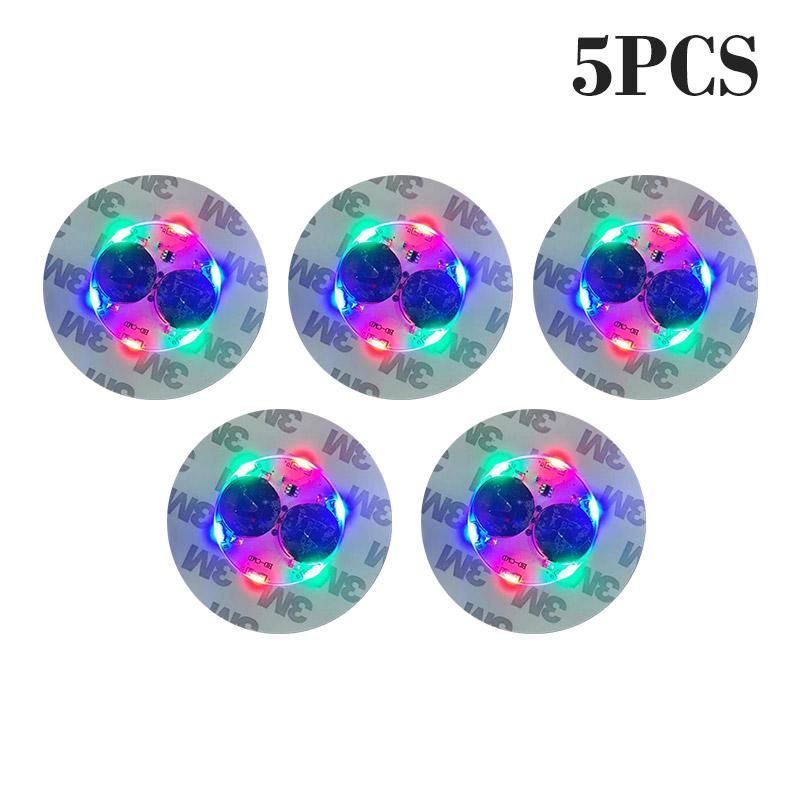 Светящиеся наклейки на подстаканники Светодиодная подставка для бара Напитки Подставка для стакана Бутылки с винным ликером Атмосфера Подстаканник Светящаяся наклейка на стакан Светоизлучающий реквизит