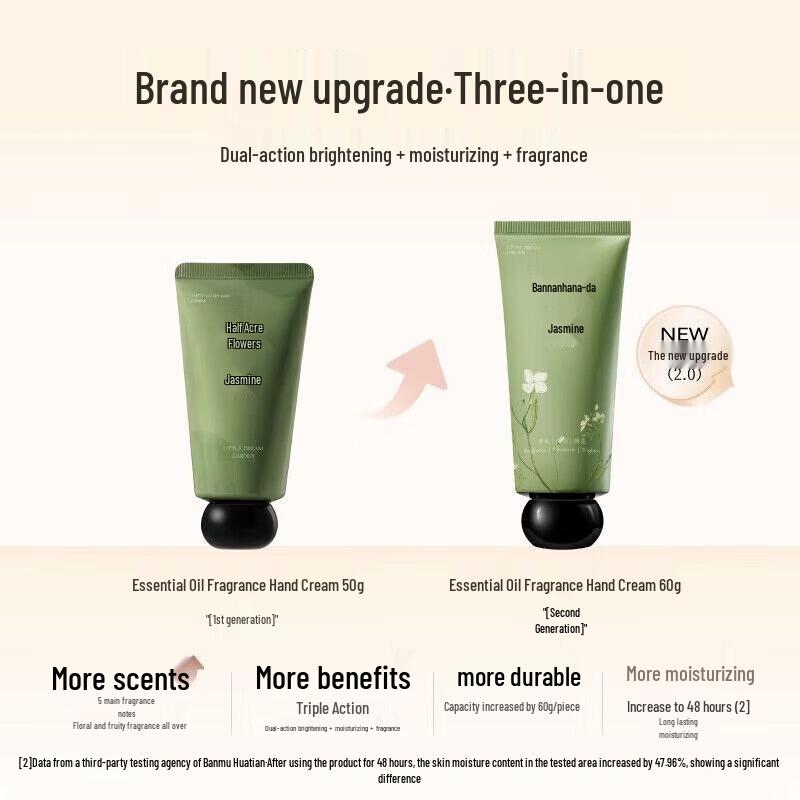 Ban Mu Hua Tian Essential Oil Scented Hand Cream 3-Pack