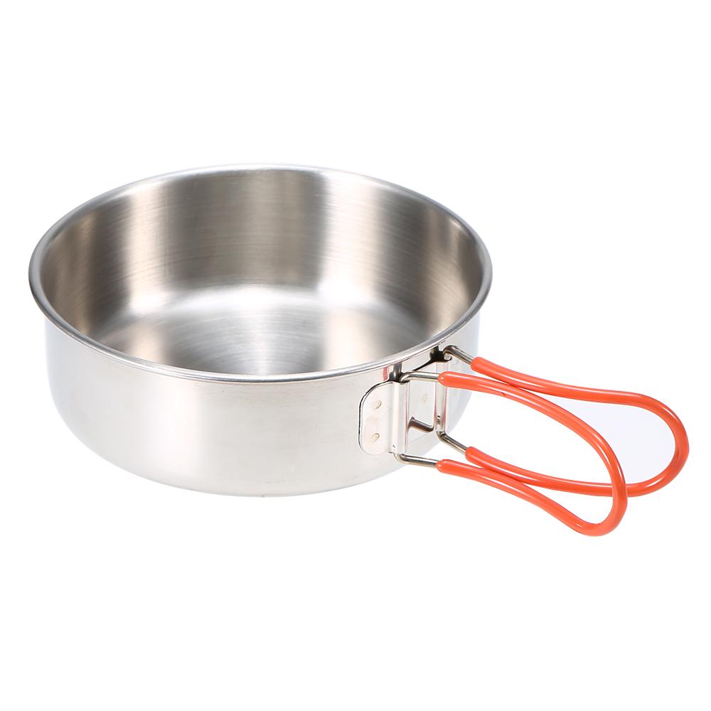 Lixada 10 шт., походная посуда, набор посуды, уличная портативная складная дровяная плита из нержавеющей стали, кастрюля