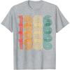 1966 Number Pattern Summer Unisex TShirt Retro Vintage Style Casual Wear For Birthday Party Gift For Him