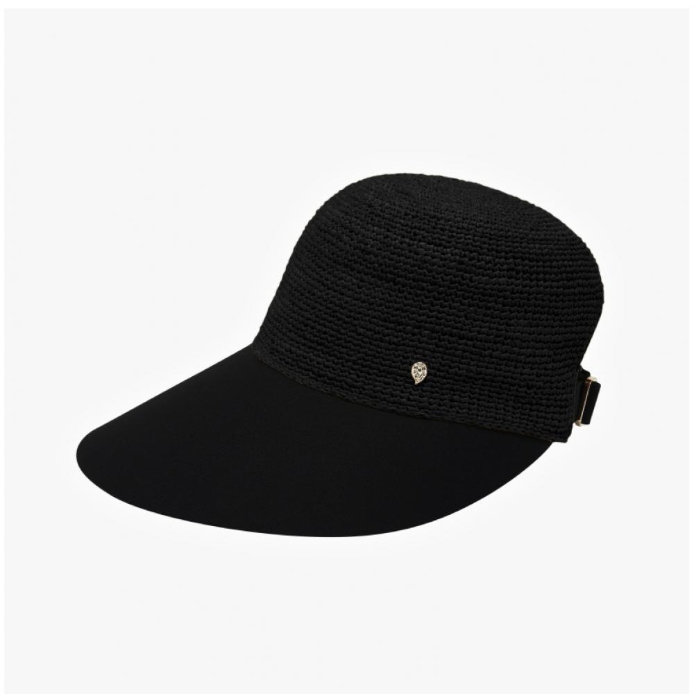 Хелен Камински Blaze Угольно-черный козырек Солнцезащитная шляпа50530