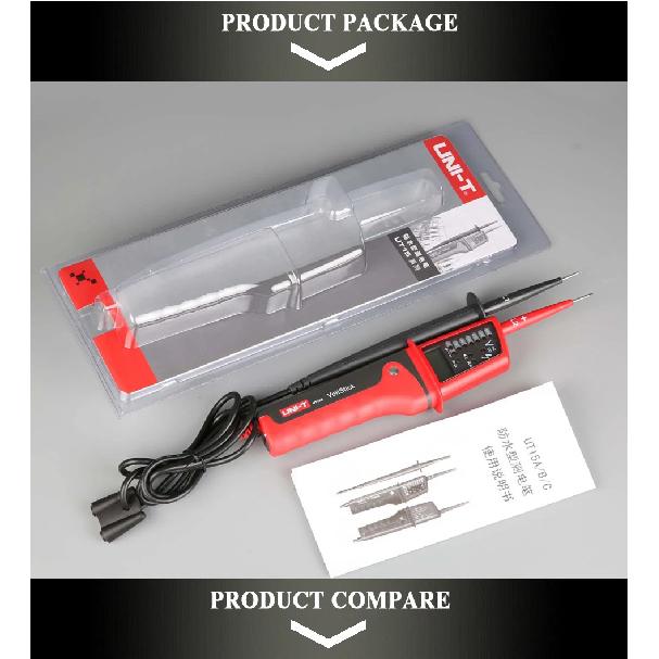 UNI-T UT15C Waterproof Digital Voltage Meter 24V~690V AC/DC Voltage Testers LCD Display Auto Range Phase Rotation voltage tester