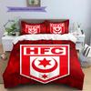 Постельное белье с узором Hallescher FC, Комплект с одеялом, Пододеяльник, Наволочка, Домашний подарок на день рождения (1 пододеяльник + 2 наволочки, без наполнителя)
