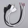 2-контактный 5В USB 2.0 штекер-розетка Кабель-удлинитель питания черный белый 0,3 м 1 м для компьютерных аксессуаров