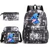 Interstellar Baby Stitch Three-Piece School Bag Cartoon Peripheral Printed Polyester Backpack Student School Bag Leisure Bag
