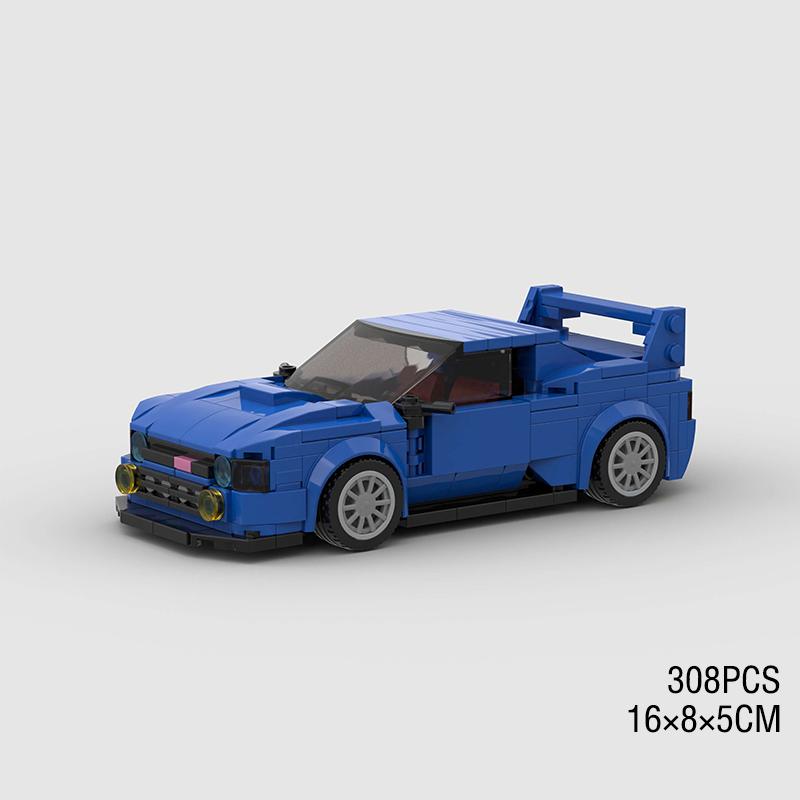 MOC Скорость Спорт Супер Гоночный Автомобиль Модель Строительные Блоки DIY Кирпичи Город Технический Ралли Отличный Гоночный Автомобиль Рождественский Подарок Игрушка