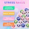 5pcs Foam Octopus Squishy Toy Cute Colorful Beads Squeeze Toy Sensory Fidget Stress Relief Decompression Toy Venting Toy Gift for Kids and Adults