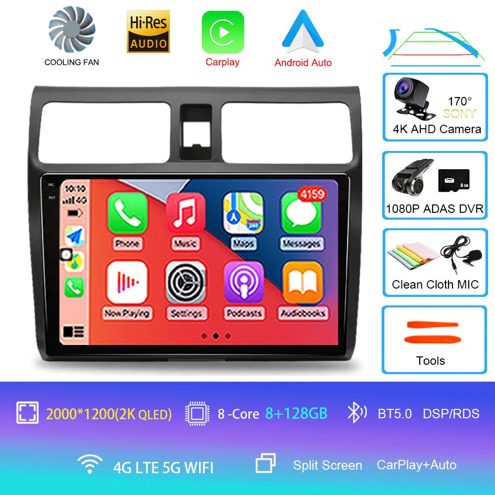 9-дюймовый Android 14 для Suzuki Jimny JB64 JB74 2018 - 2020 Мультимедийный видеоплеер Автомагнитола Стерео GPS 2din Навигация CarPlay