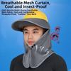 Breathable Safety Helmet Sunshade Mesh Neck Protection Sun Shield  Outdoor