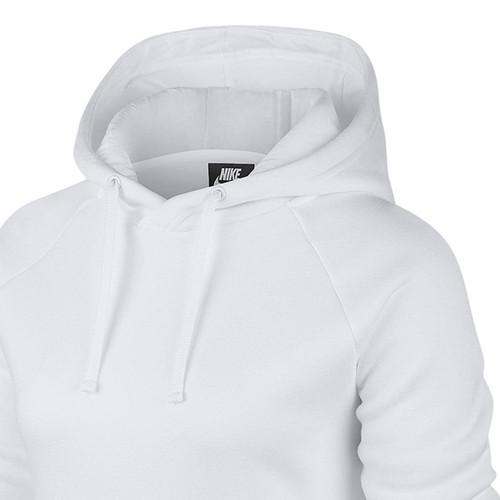 Nike Женская флисовая толстовка с капюшоном Белая
